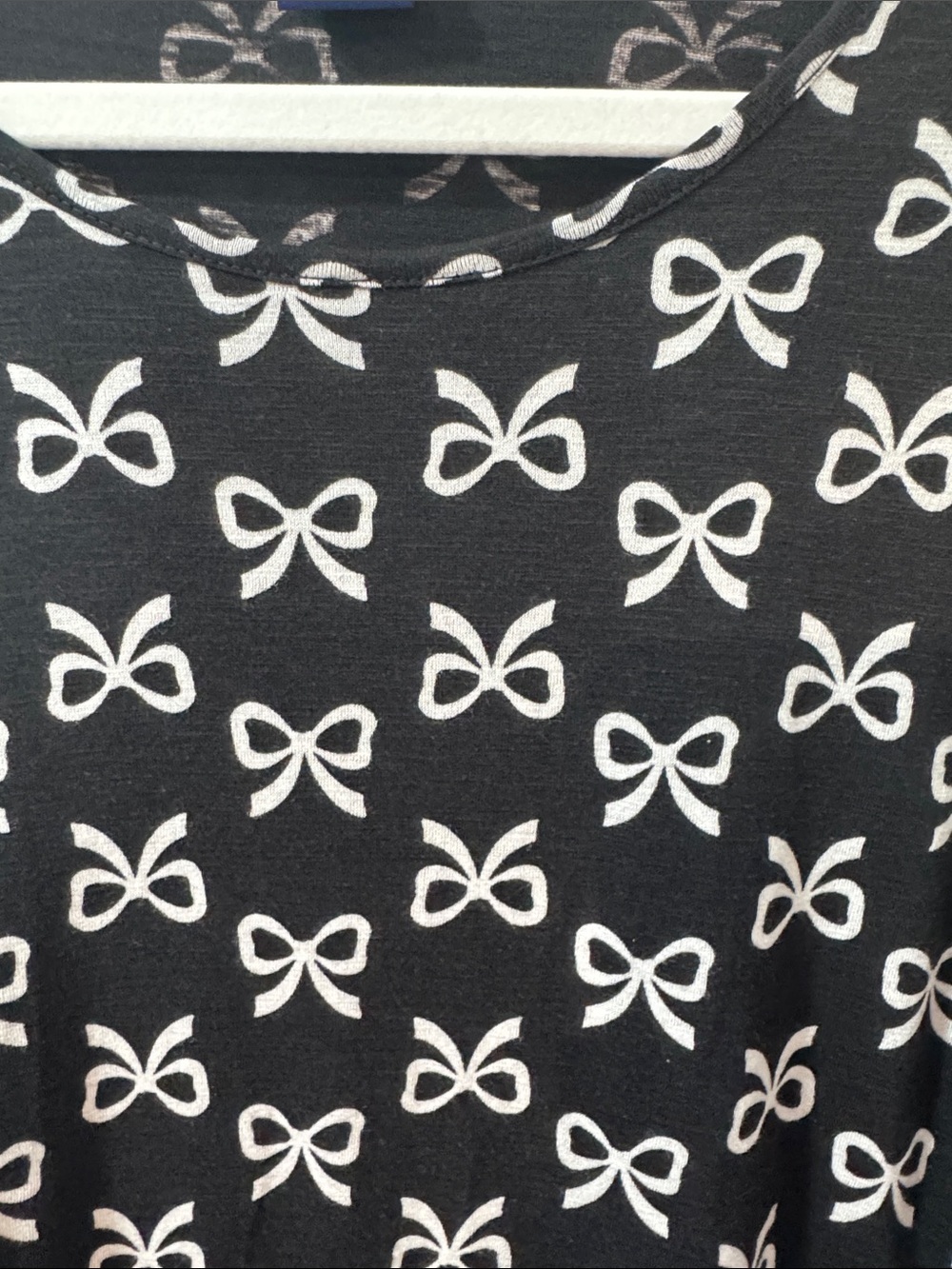 Architect Black Long Sleeve Tee with White Bow Print - Size Medium & Large - Picture 4 of 8